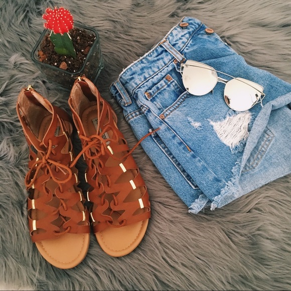 Steve Madden Shoes - Steve Madden Tan Brown Gladiators